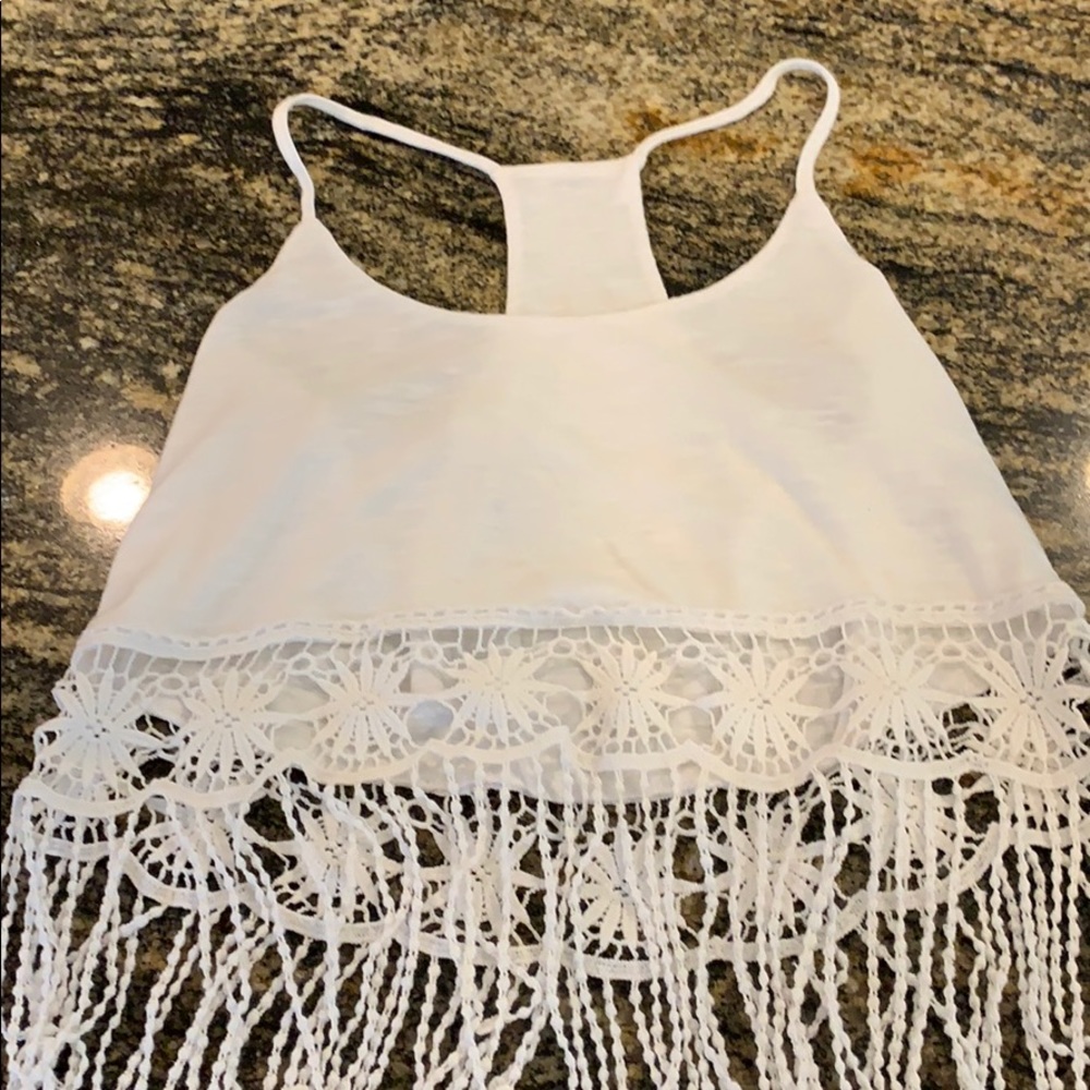 Cropped tank top ,worn only once ,great condition